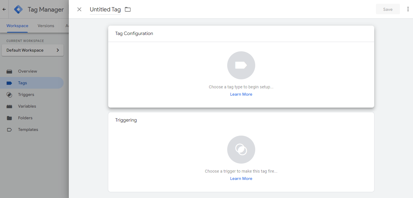 Create a new tag