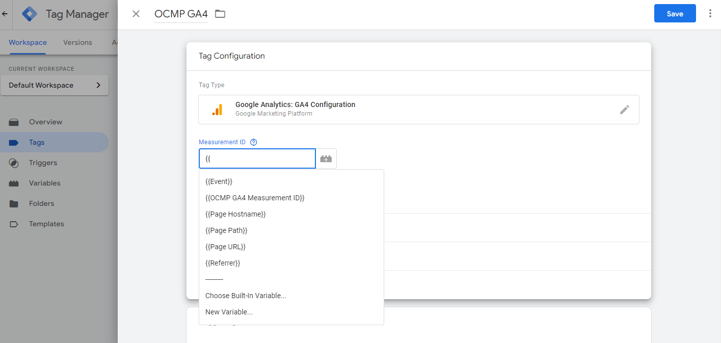 Measurement ID Variable Selection